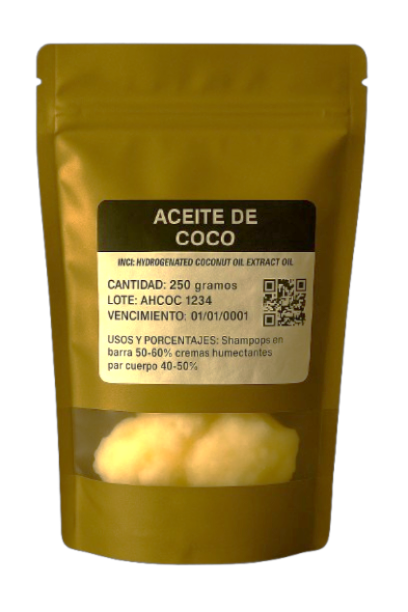Aceite de coco draccionado hidrogenado